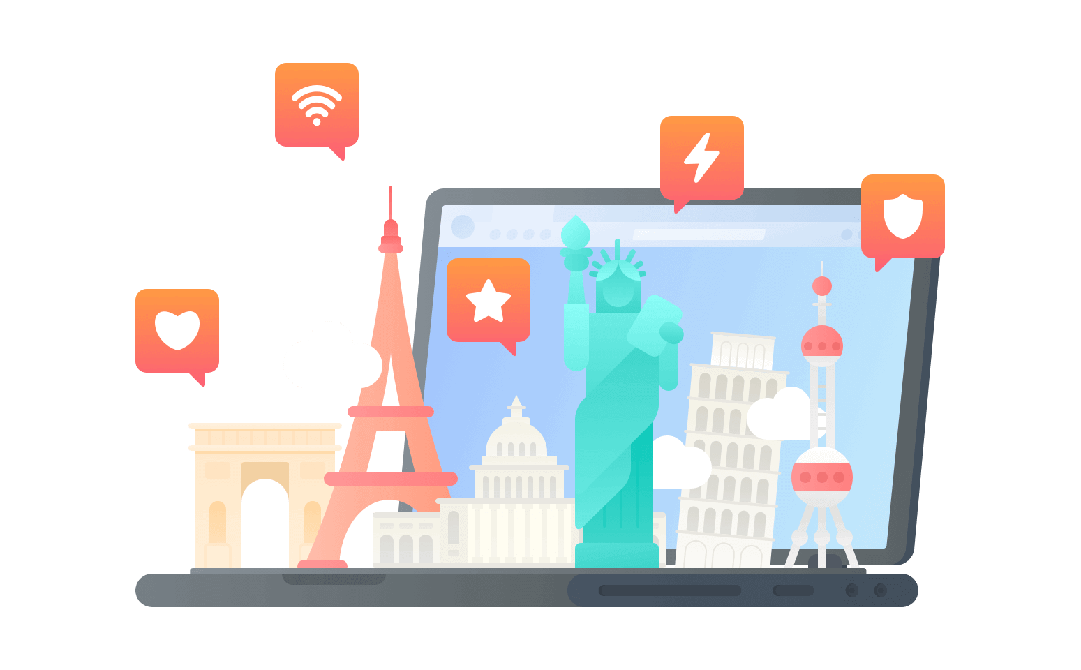 在留尼汪连接到中国的加速器 - 返华VPN